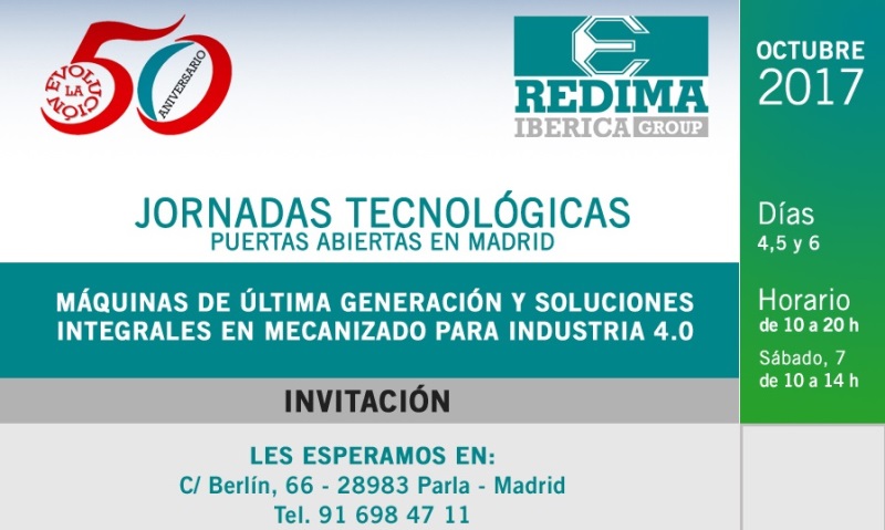 JORNADAS DE PUERTAS ABIERTAS EN REDIMA HITECH MACHINERY-MADRID