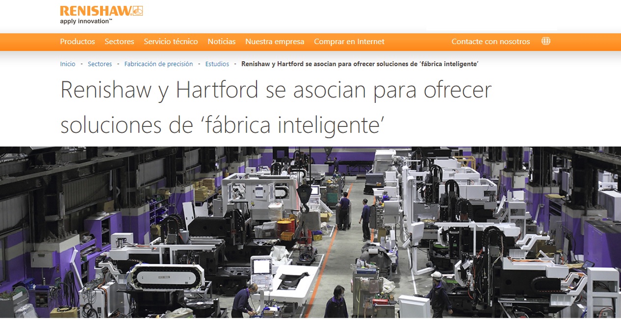 RENISHAW AND HARTFORD WORK TOGETHER TO OFFER INTELLIGENT FACTORY SOLUTIONS